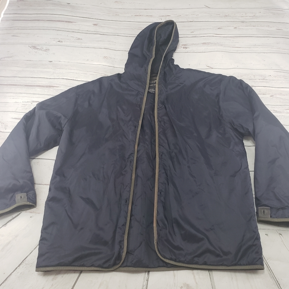 Abercrombie & Fitch Jacket SZ L Zip Up Button Up - Picture 12 of 12